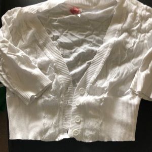 Half Cardigan with lace design